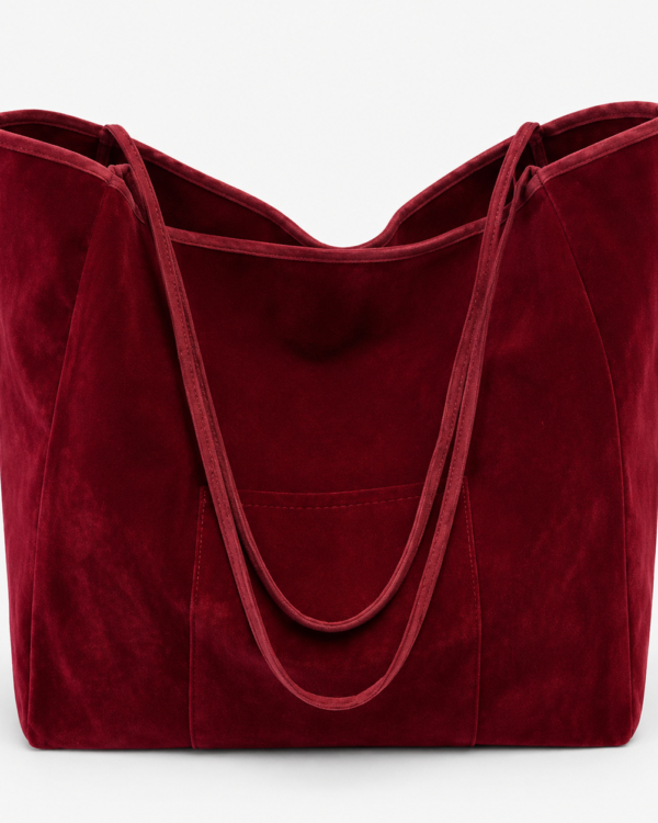 Velvet Slouchy Tote Bag